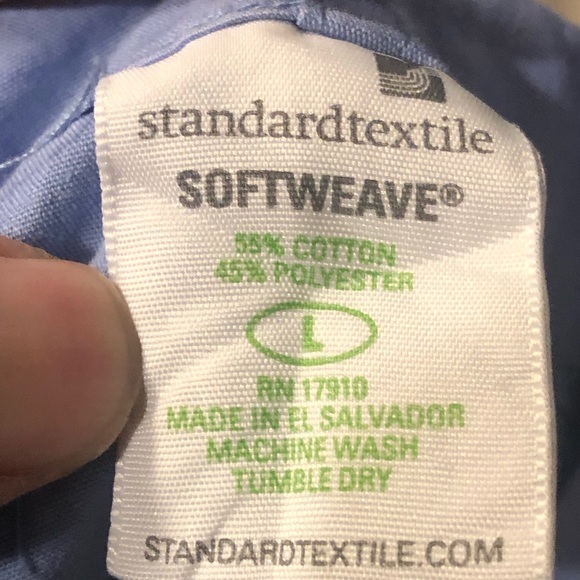 Soft weave Women’s Light Blue Jogger Pull-On Scrub Pant Size Large - Picture 10 of 12